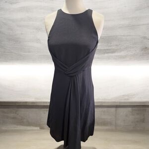 Nicole Miller Black Halter Mini Dress